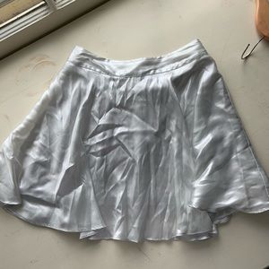 Silver opalescent skater skirt